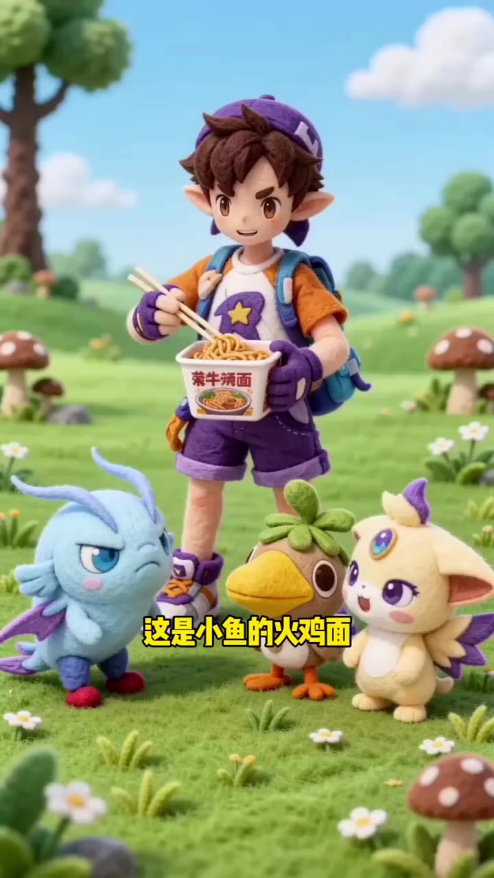 这是小鱼的火鸡面