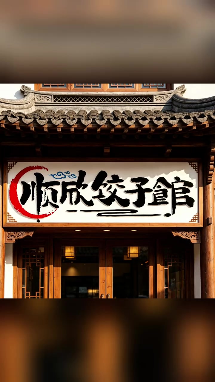饺子馆门头设计,饺子馆招牌设计,饺子馆logo设计#饺子馆门头设计#饺子馆logo设计#老