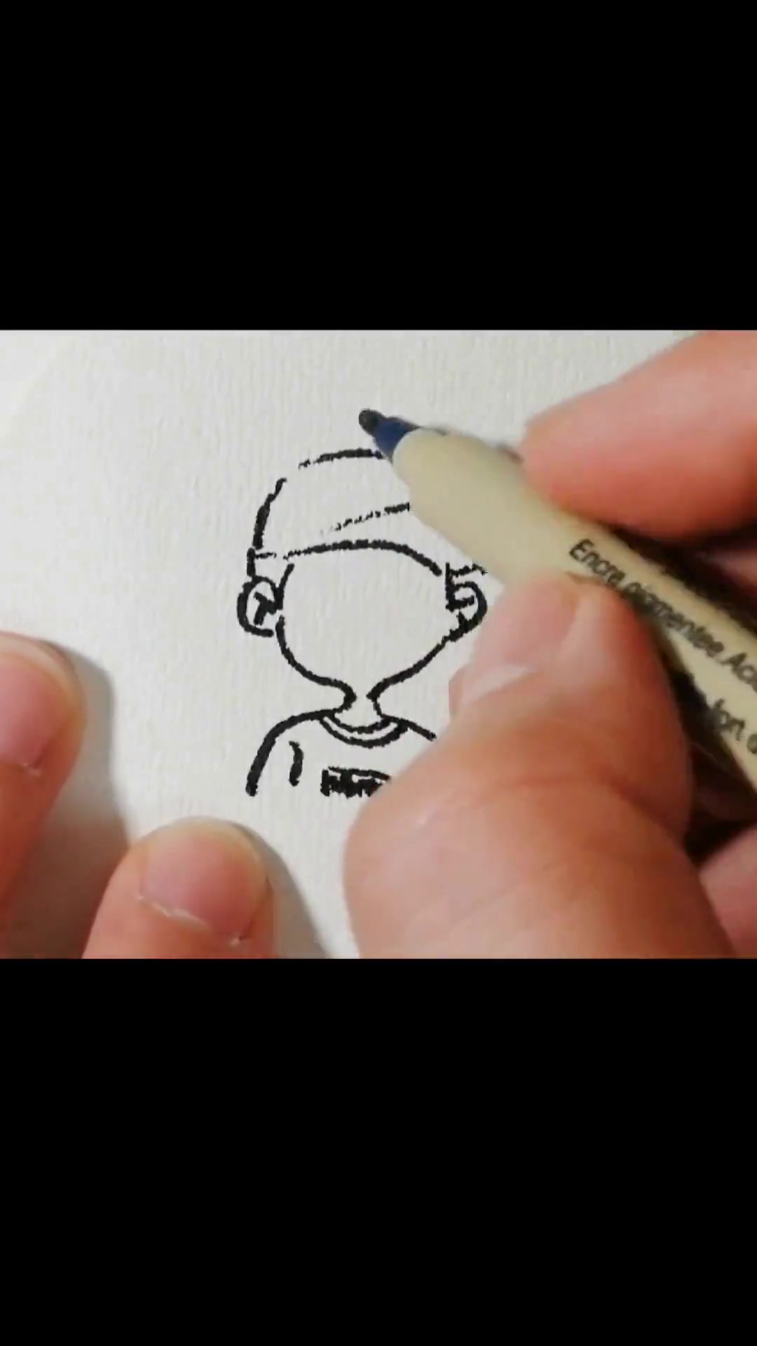 戴棒球帽的男生简笔画头像，超实用的简笔画教程