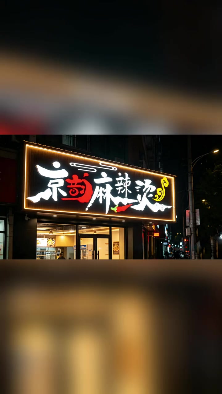 麻辣烫门头效果图设计，麻辣烫招牌设计，麻辣烫logo设计#麻辣烫门头效果图设计#麻辣烫招牌