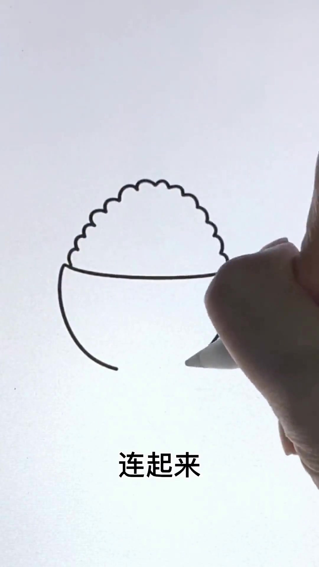 一学就会的米饭简笔画，简单易学易上手