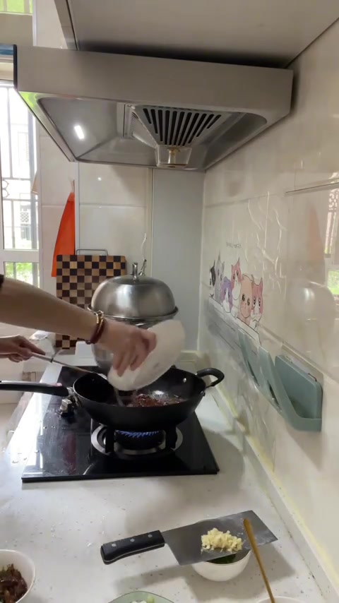 做的手擀鸡蛋面香菇肉卤和素香菇卤