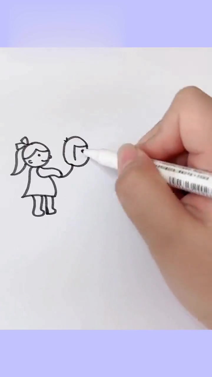 老鹰抓小鸡简笔画，简单易学新手一学就会