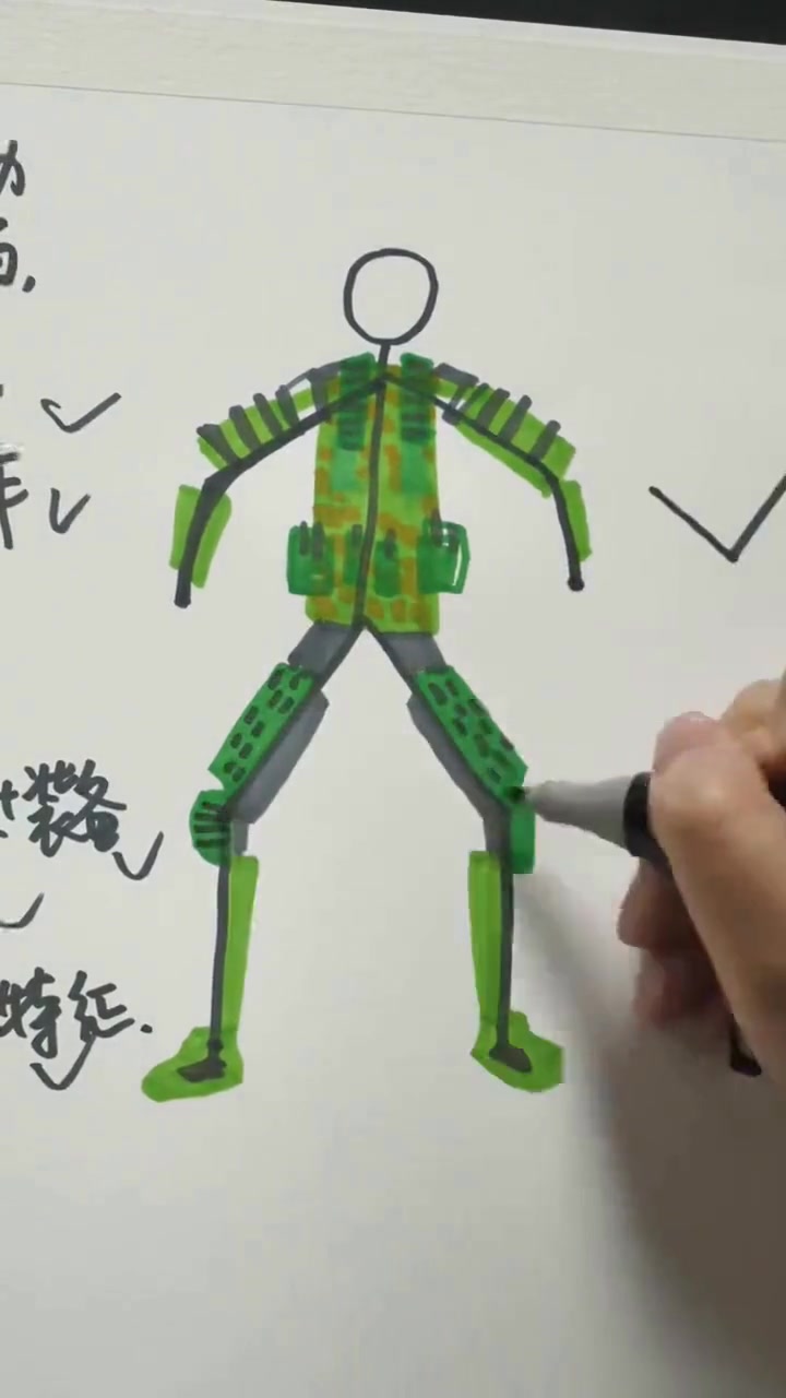 怎么让孩子把火柴人画得更有意思