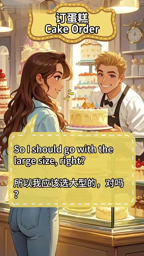 订蛋糕:实用情景英语打卡