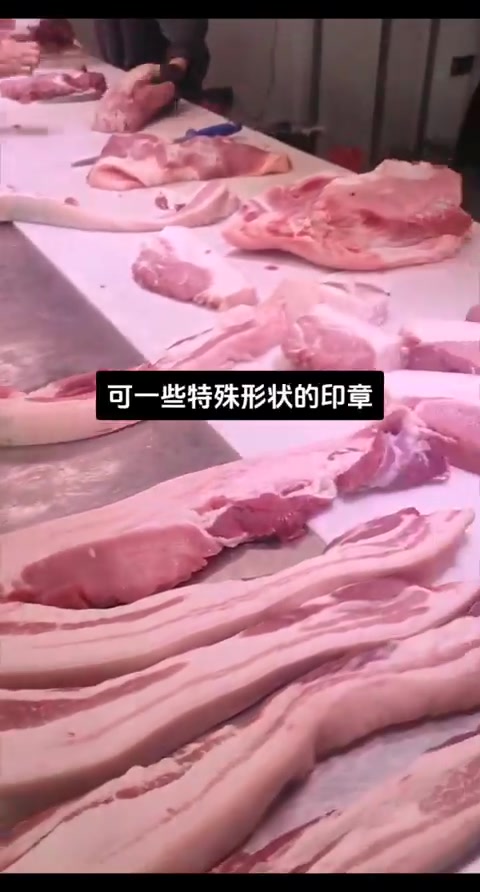 之前猪肉检疫印章内容有误，特发视频纠正，检疫猪肉可放心食用