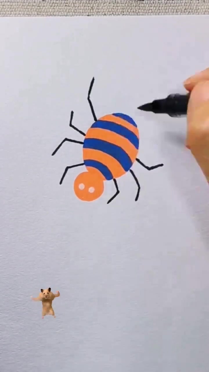 蜘蛛侠来了，教你画幼儿园简单又好看的简笔画