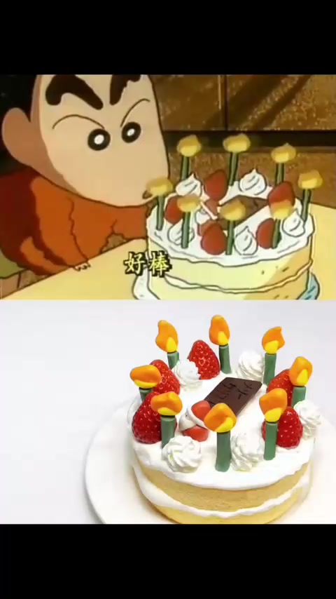 蜡笔小新第一季94：美冴圣诞草莓蛋糕，制作简单超可爱