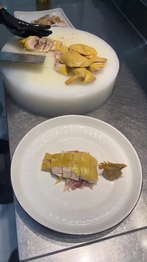 分享冰皮四重叠白切鸡摆盘,你学会了吗!