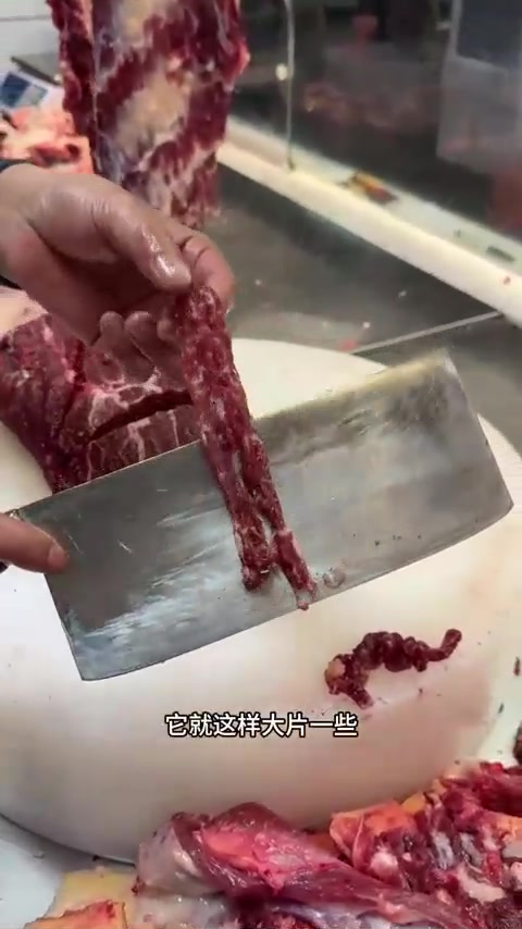 潮汕牛肉火锅的部位肉原来是这样切的！