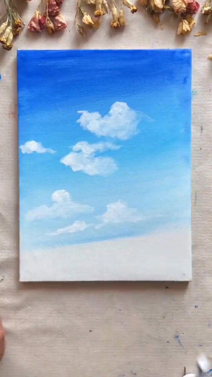 唯美手绘丙烯小风景，绘出清新可爱小景致