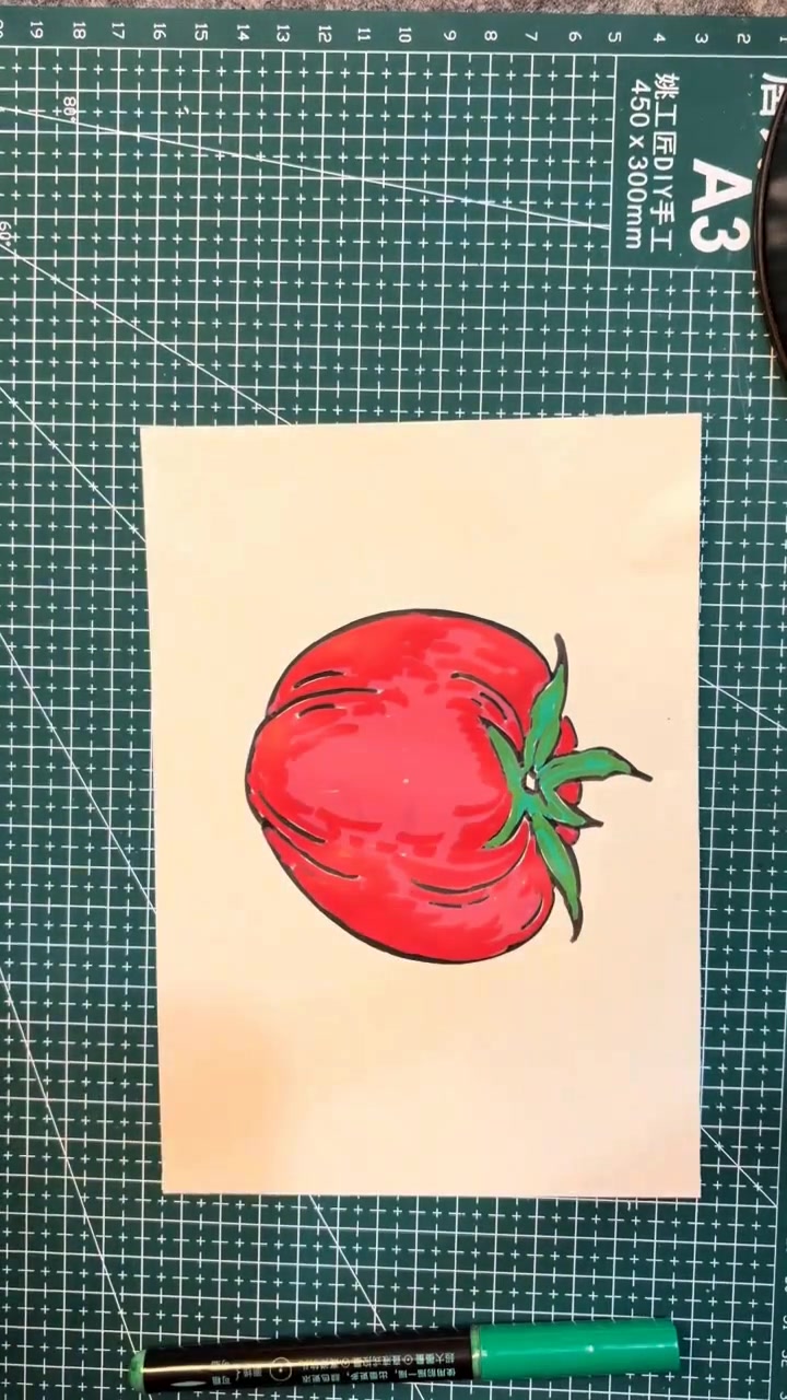 零基础手绘绘画蔬菜和水果还有南瓜