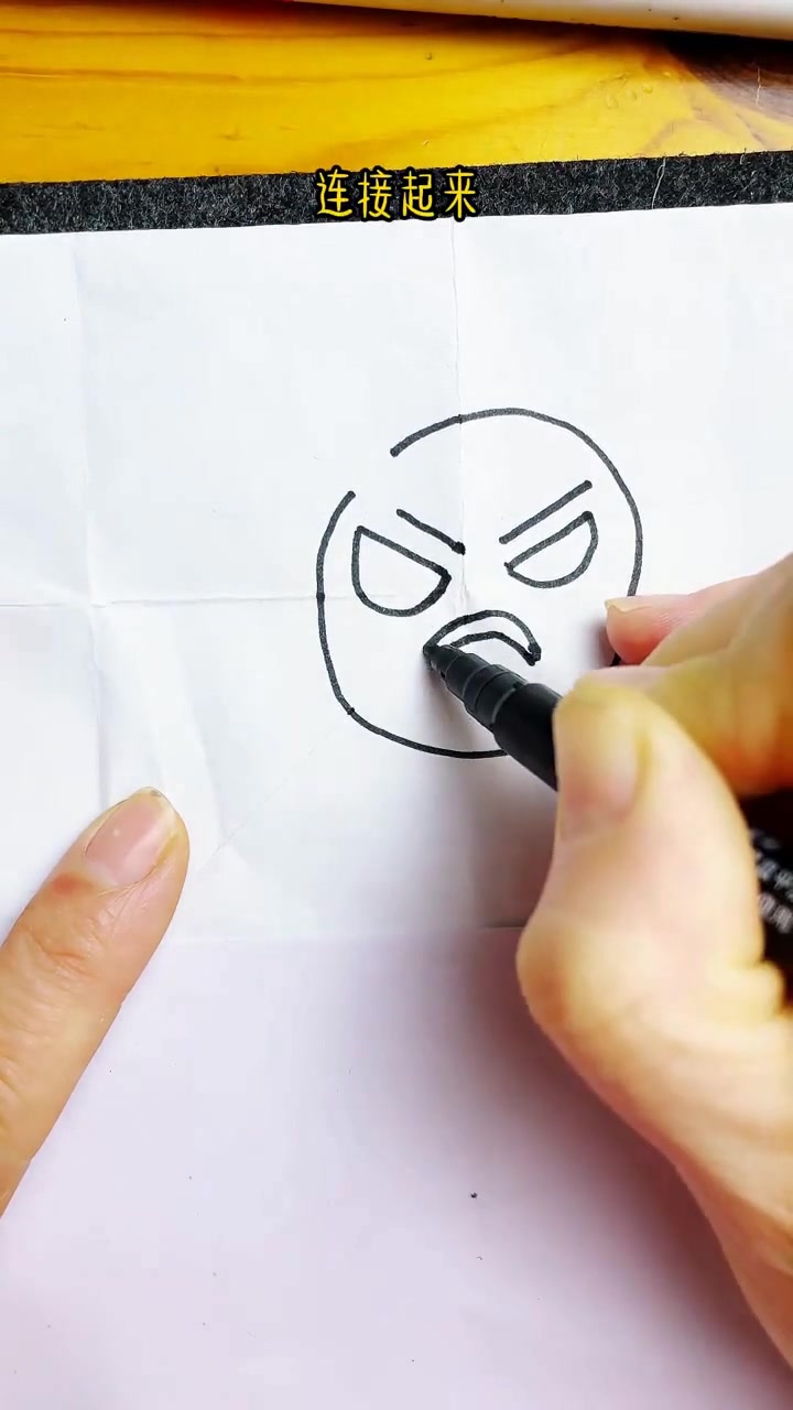 发怒表情包，一学就会的幼儿简笔画