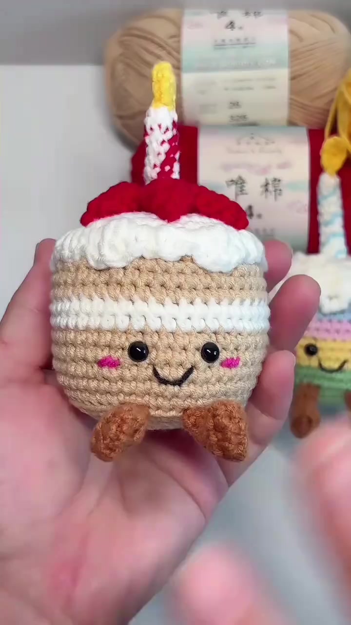 Jellycat生日蛋糕钩织详细教程上集