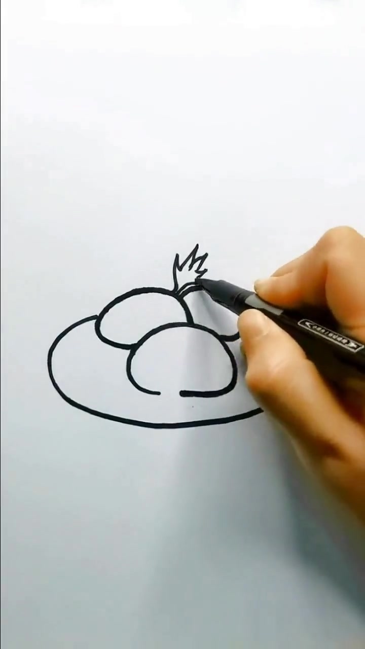 清明节主题简笔画教程 青团艾草团子简笔画及手抄报素材