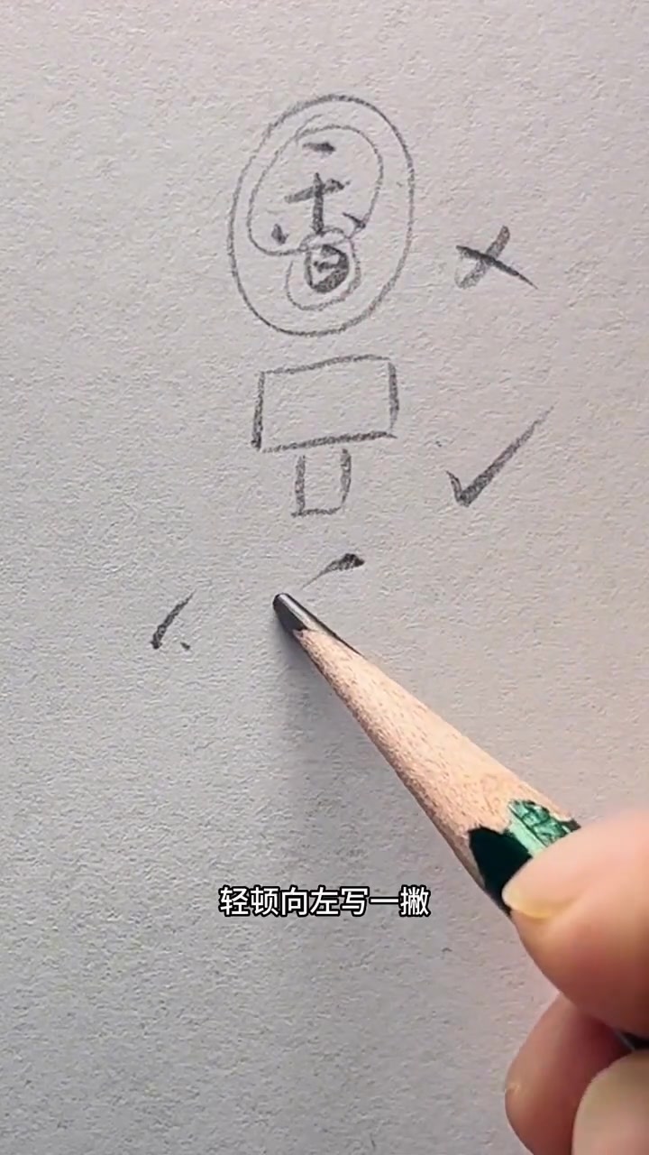 行楷合集里，‘香’字怎么写才好看