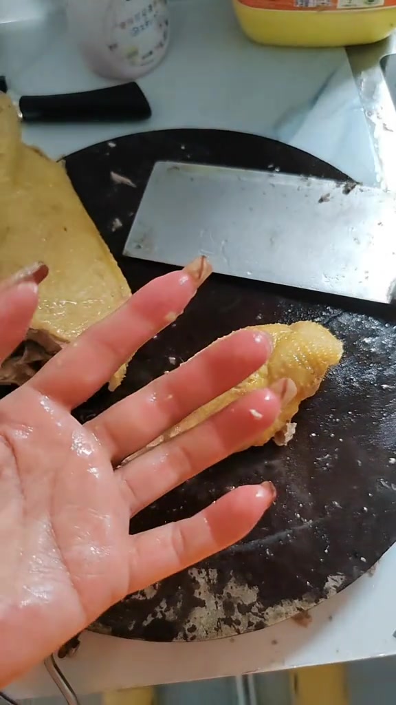 白切鸡装盘及家庭用餐温馨日常记录