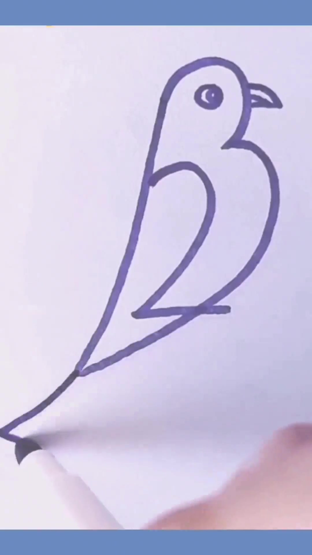 123数字画小鸟，简单易会，3到6岁儿童学简笔画