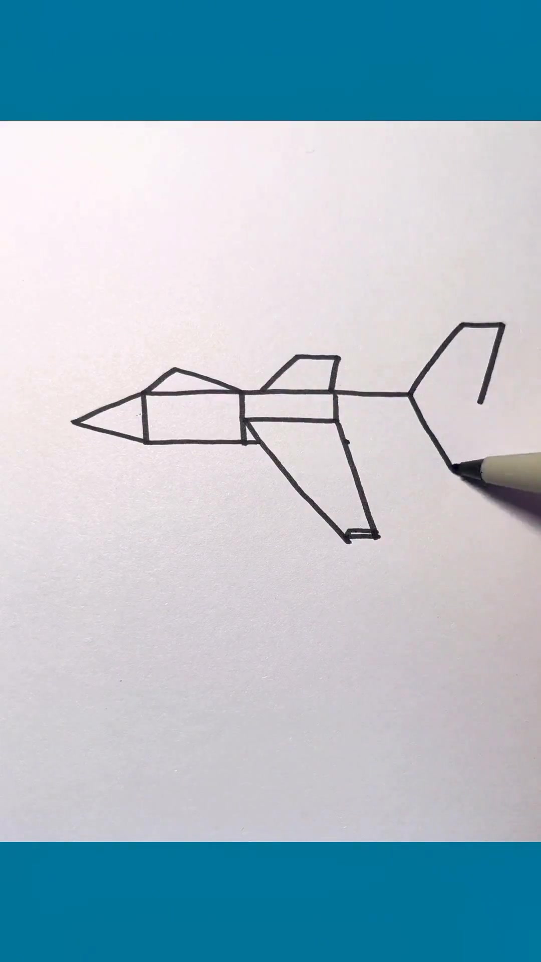 战斗机怎么画？超简单的儿童简笔画