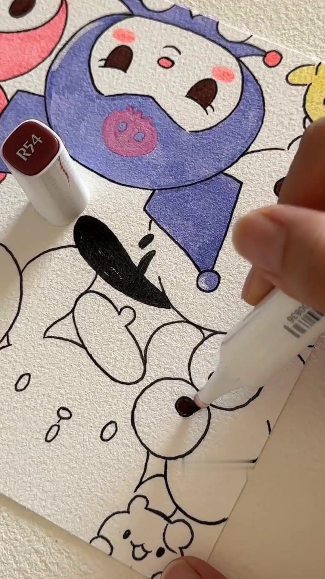 超简单的三丽鸥全家福简笔画，和好朋友一起来画吧