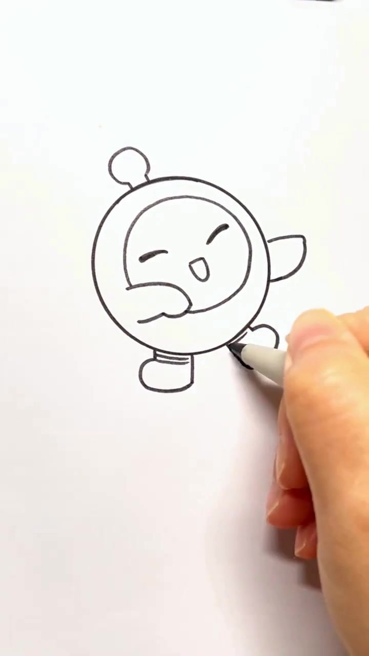 亲子一起画可爱的简笔画蛋仔表情包
