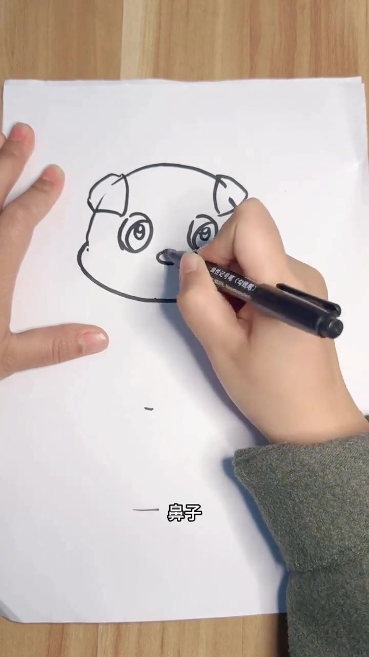 教3到6岁儿童画可爱的小狗简笔画