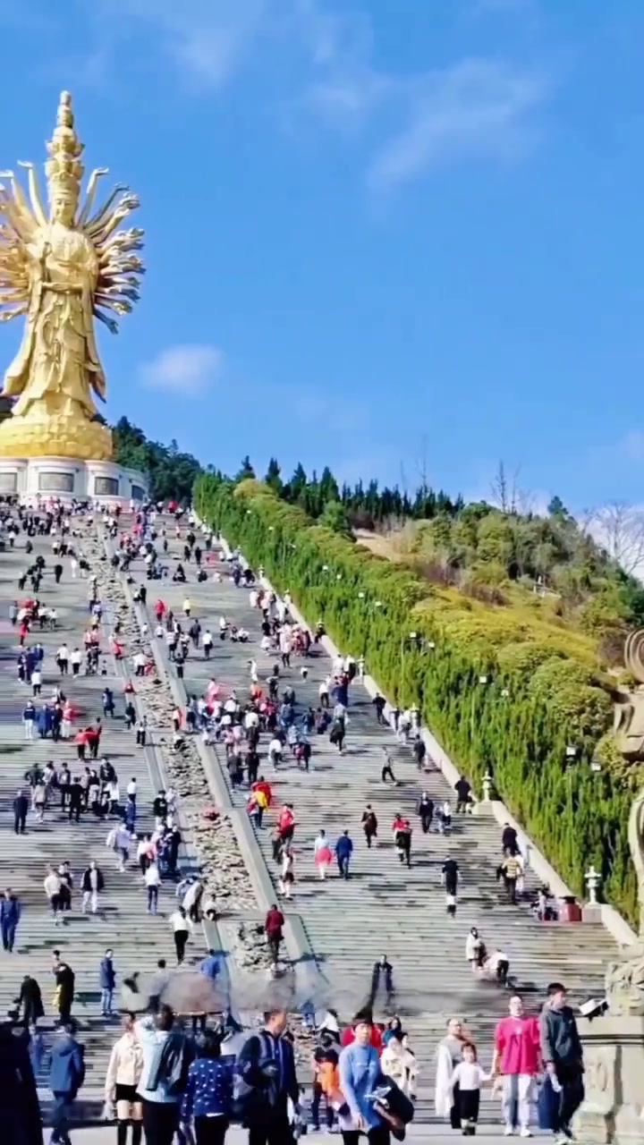去沩山密印寺看千手观音和地藏王、观音菩萨佛像