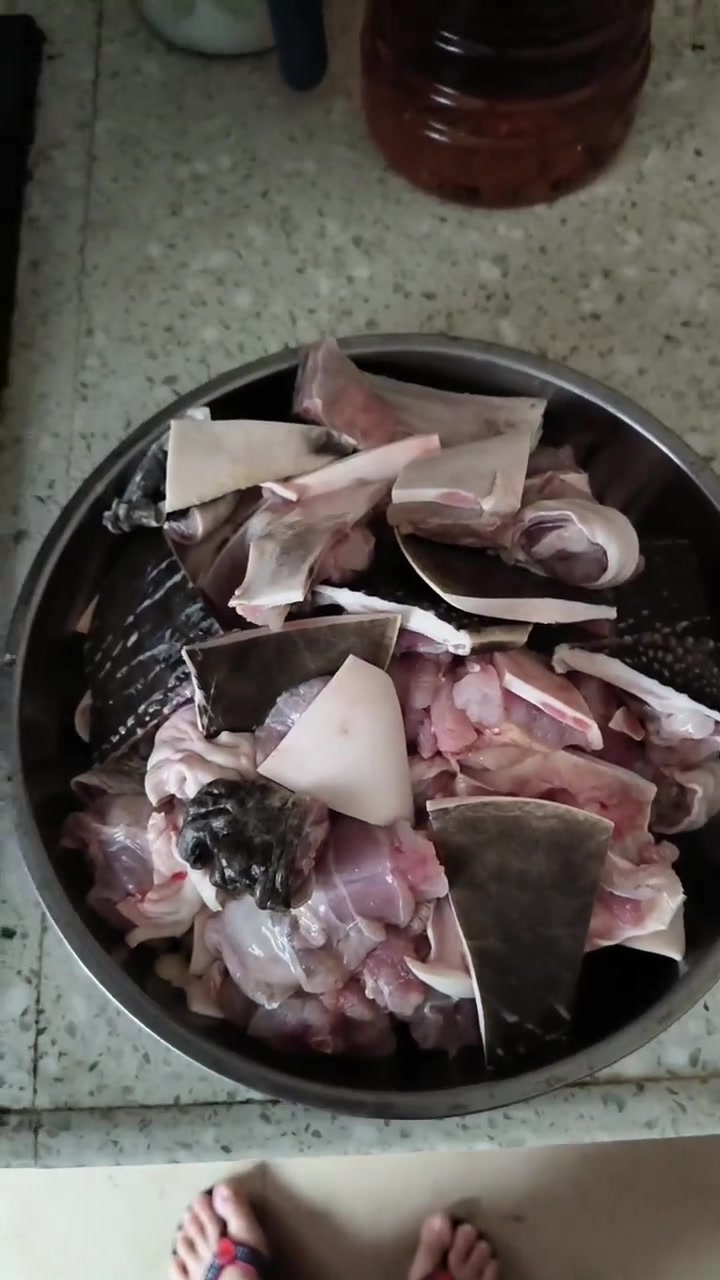 田间取材烹制蛇肉蛋类美食端上桌来