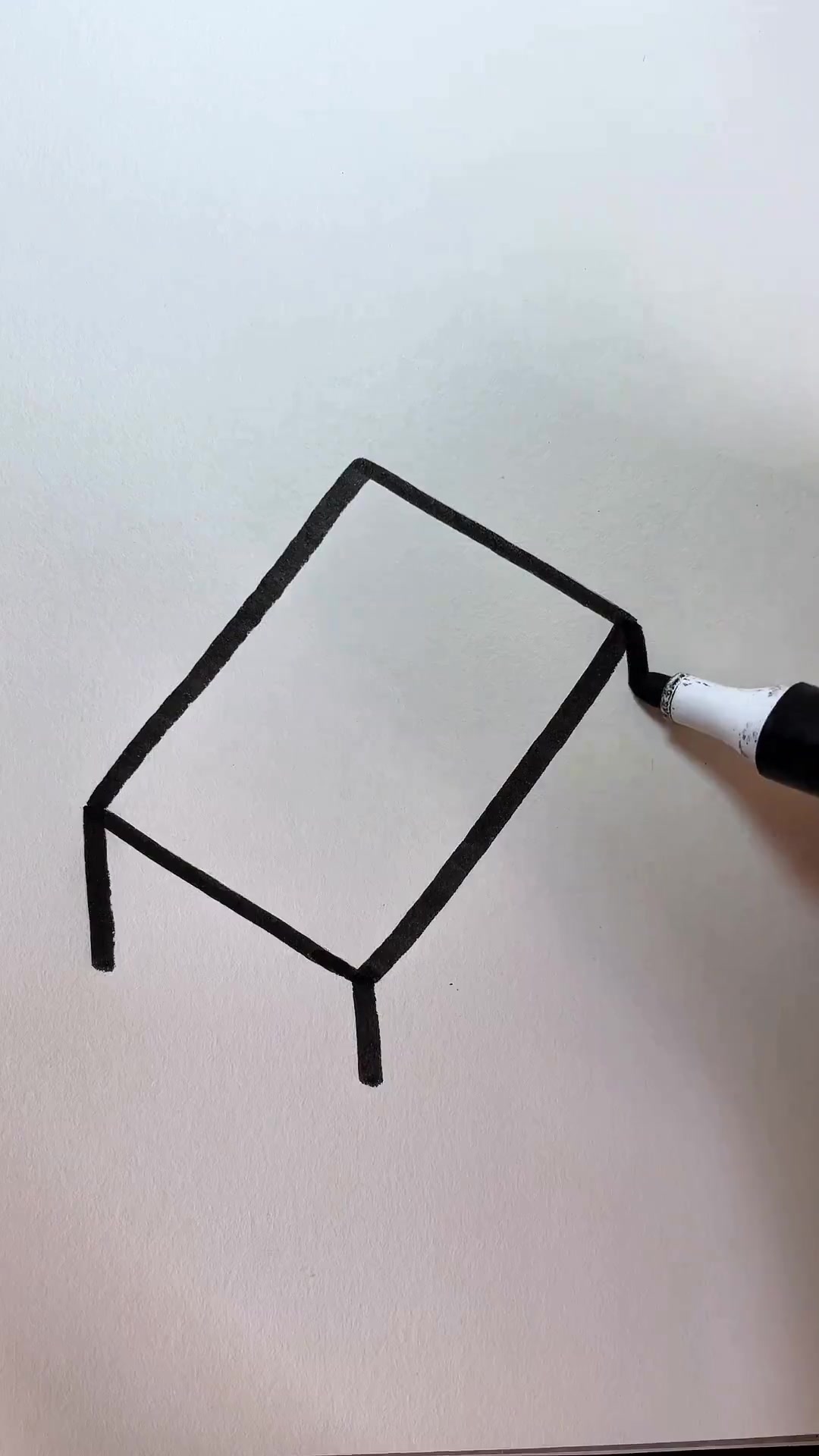 用长方形画橡皮，这个简笔画一学就会