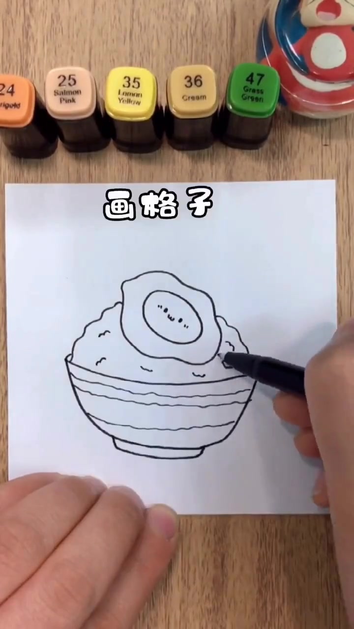 奇奇怪怪又可可爱爱的酱油炒饭与简笔画