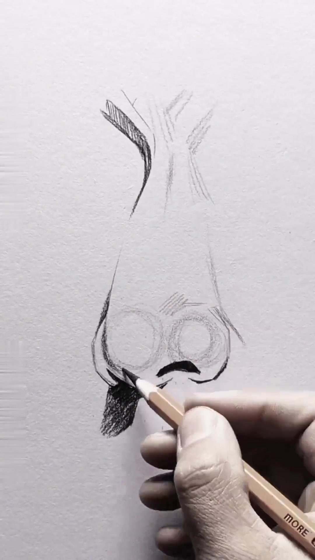 一分钟教你素描鼻子画法，超简单适合零基础