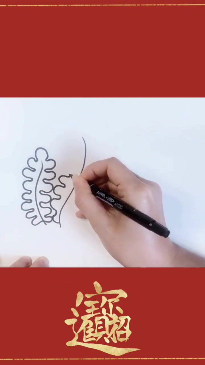 超简单的简笔画海草教程，新手也能轻松学会