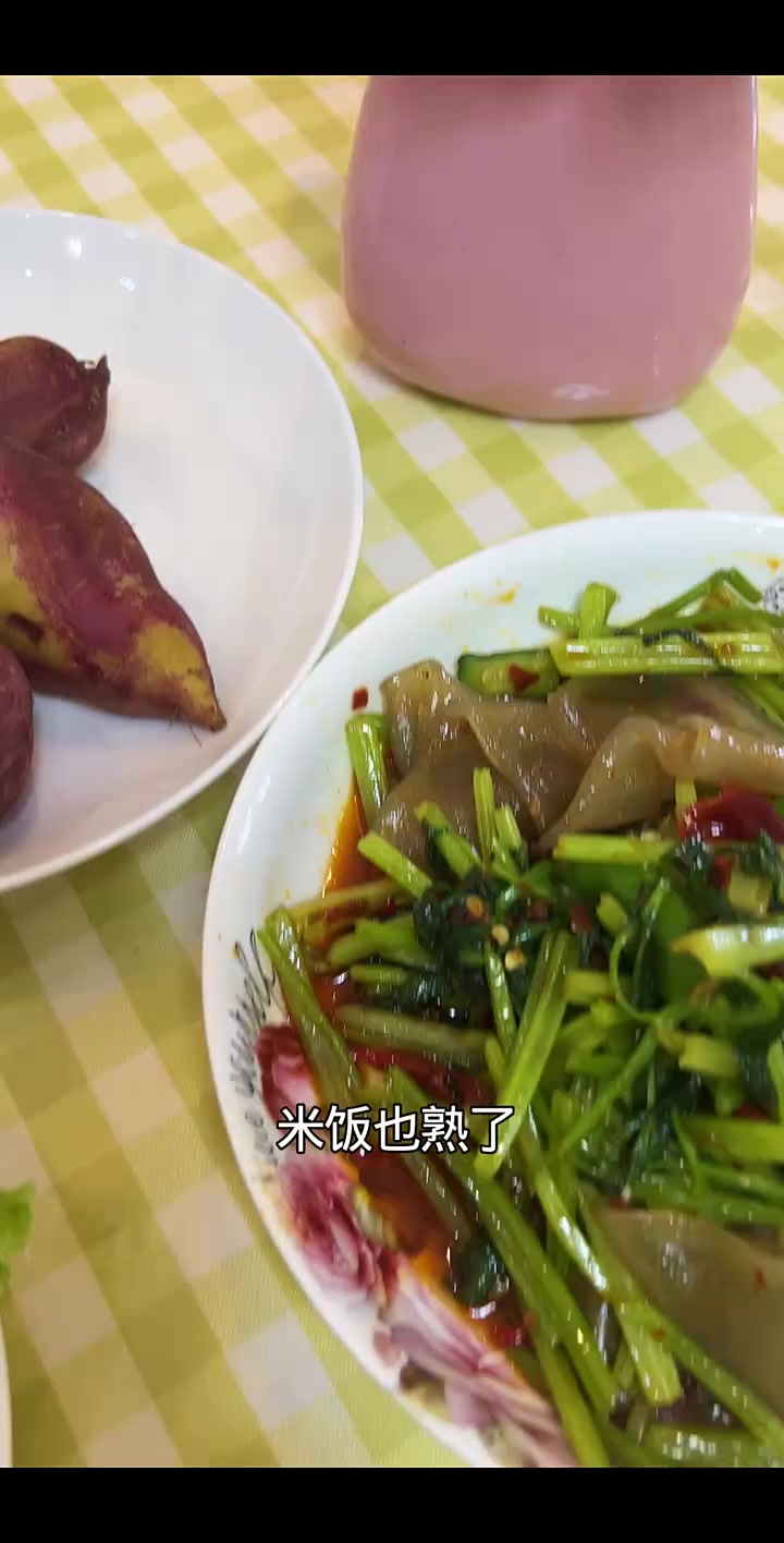 假期已结束，给娃做了红烧肉，芹菜炒粉皮 #红烧肉 #家常菜 #记录真实生活