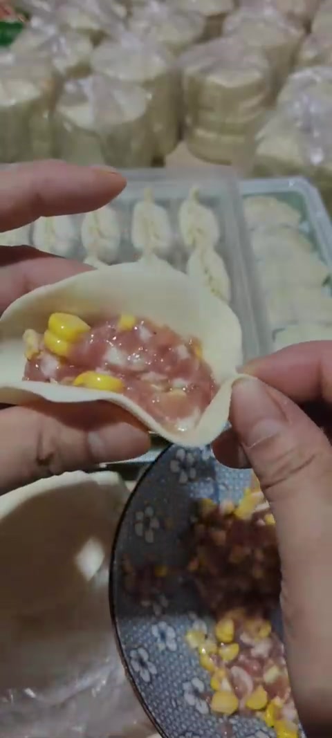 超简单麦穗饺子、手工蒸饺包法