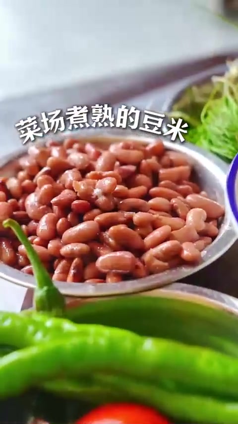 青椒肉沫烩豆米，米饭杀手