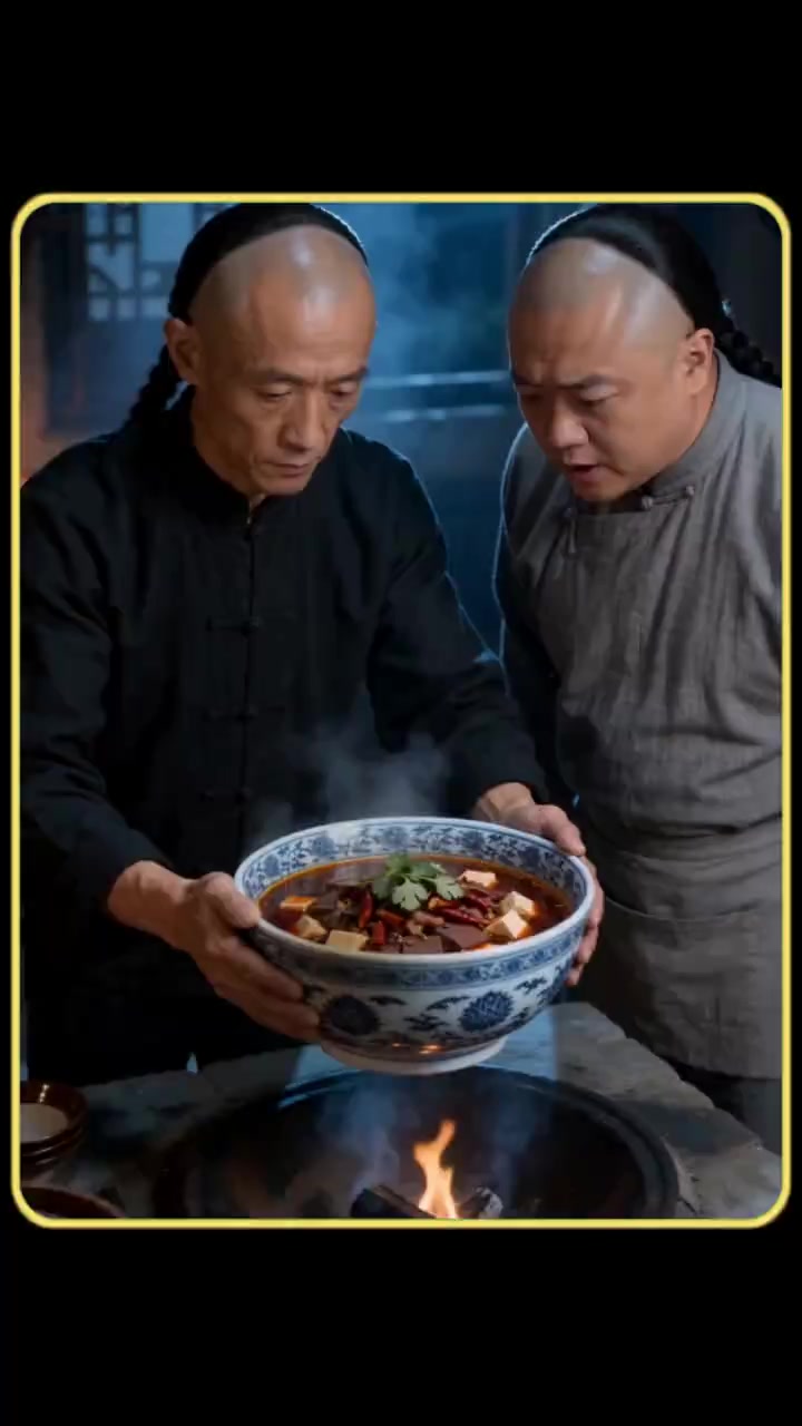 清代御膳毛血旺沉浸式体验清朝御厨半夜加急制作毛血旺。本视频由