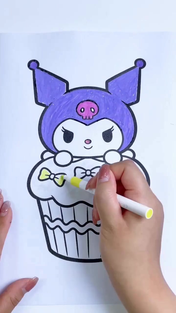 教你用手工DIY画出可爱的库洛米小作品