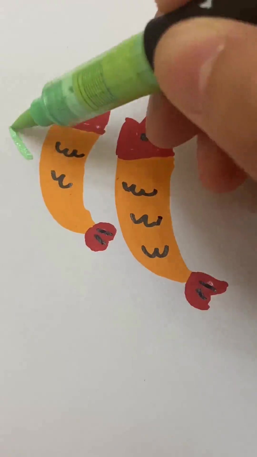 年年有鱼简笔画 新年红烧鱼简笔画