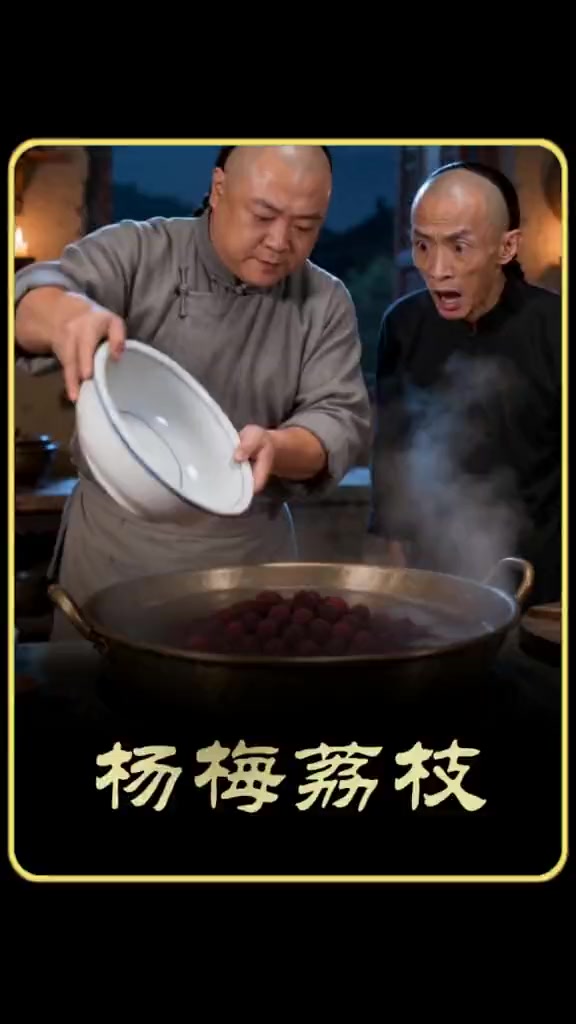 清代御膳杨梅荔枝冰饮沉浸式体验清朝御厨半夜加急制作杨梅荔枝冰饮