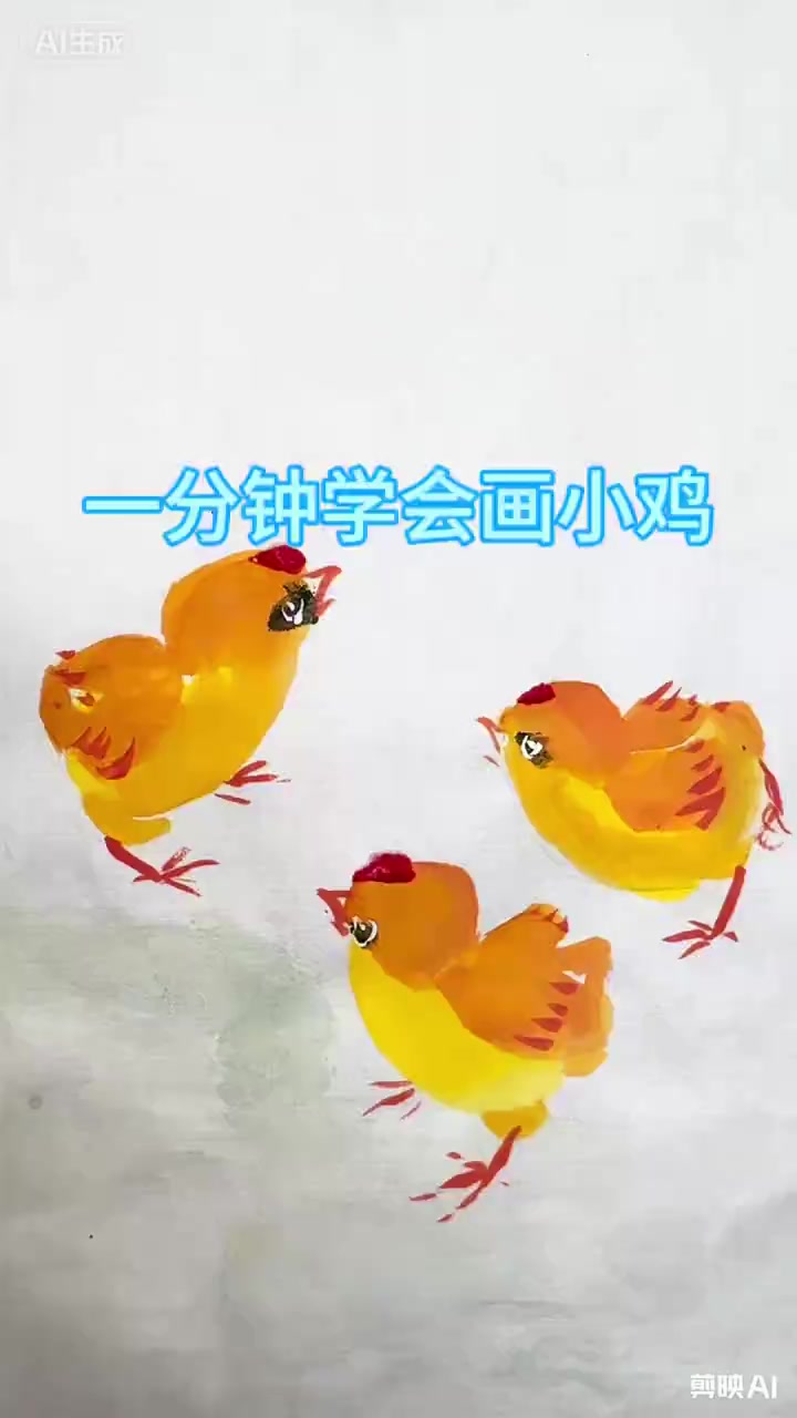 小黄鸡画法