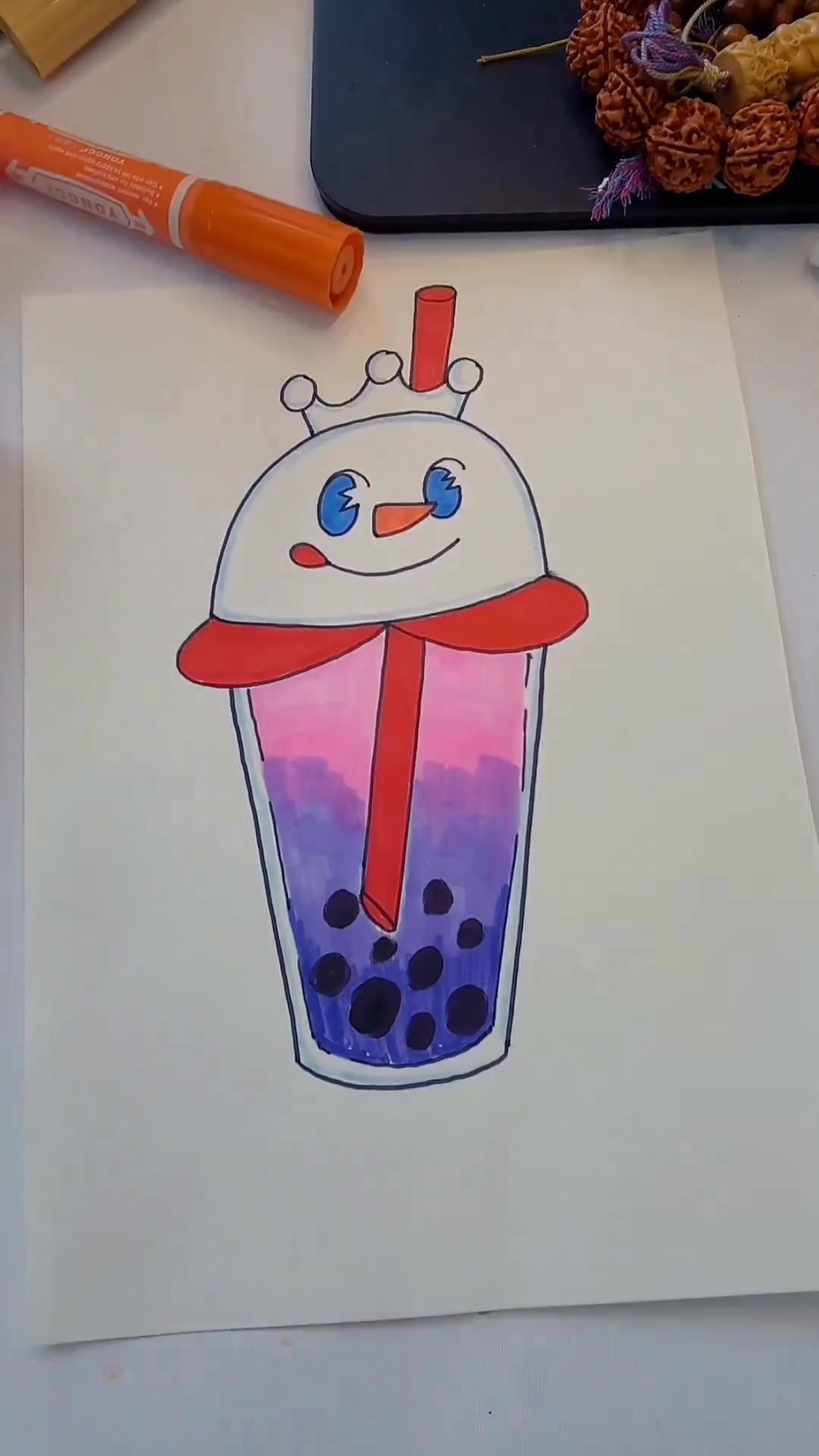 蜜雪冰城甜蜜蜜，简笔画画法分享