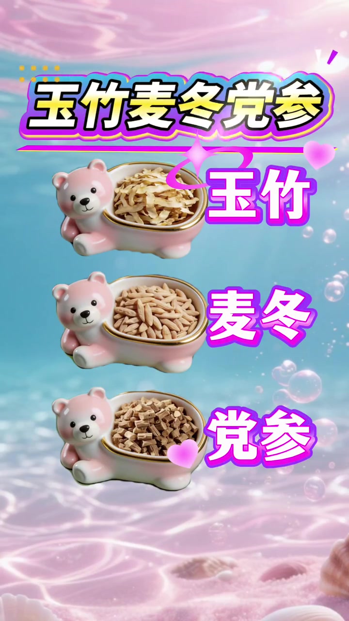 养生健康：玉竹麦冬党参茶，喝出好气色