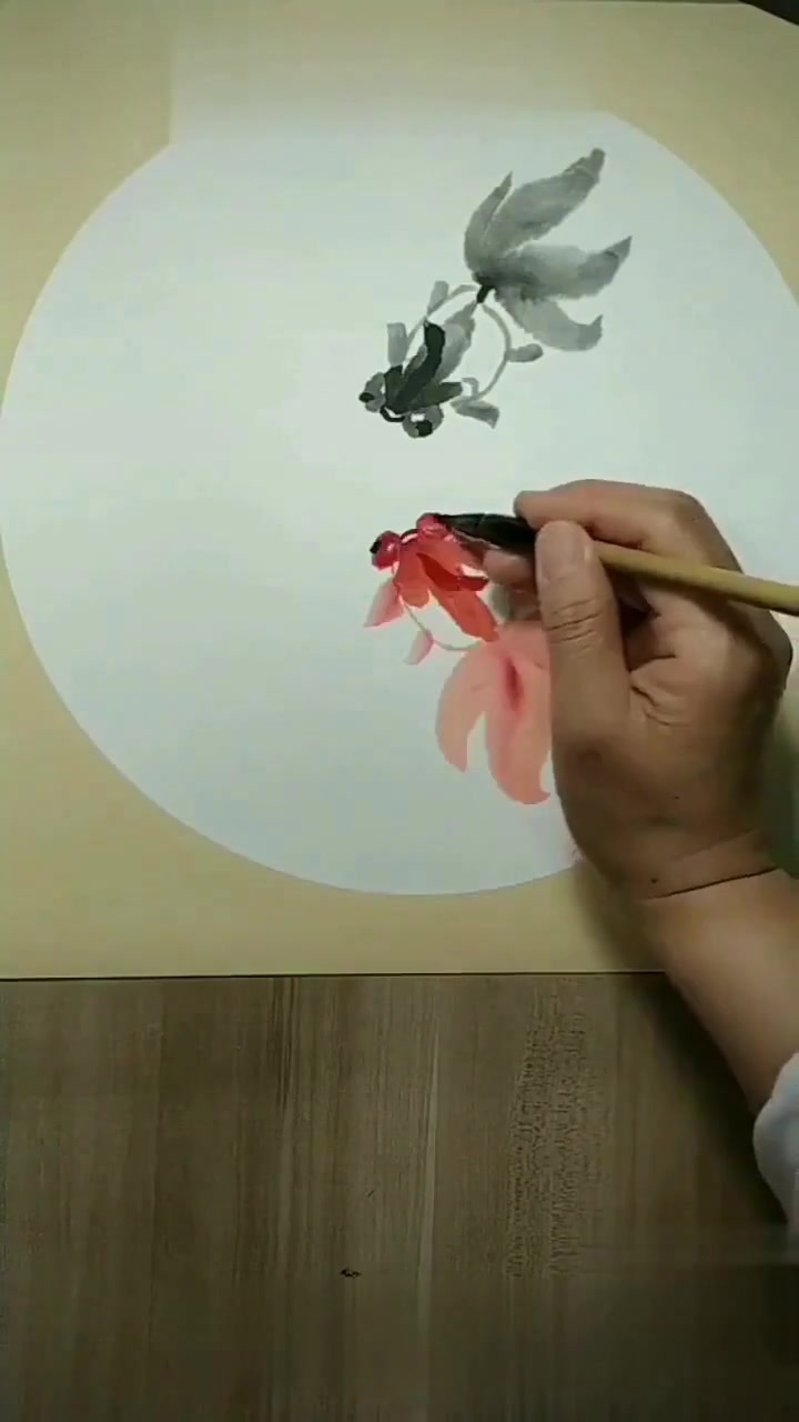 儿童国画之金鱼，希望朋友们喜欢哦