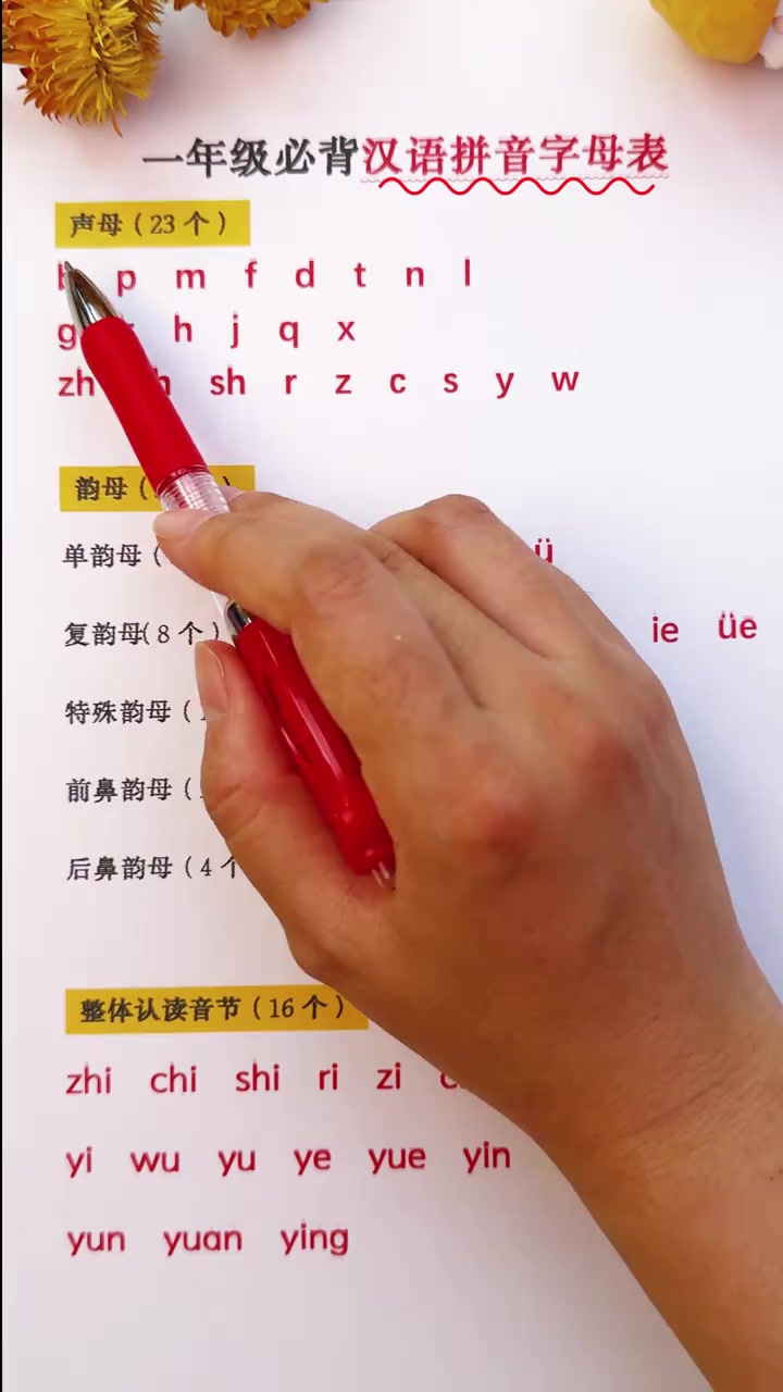 9月份孩子上一年级的家长一定要点赞收藏这份拼音字母表！从现在开始，每天跟读！孩子越读越优秀