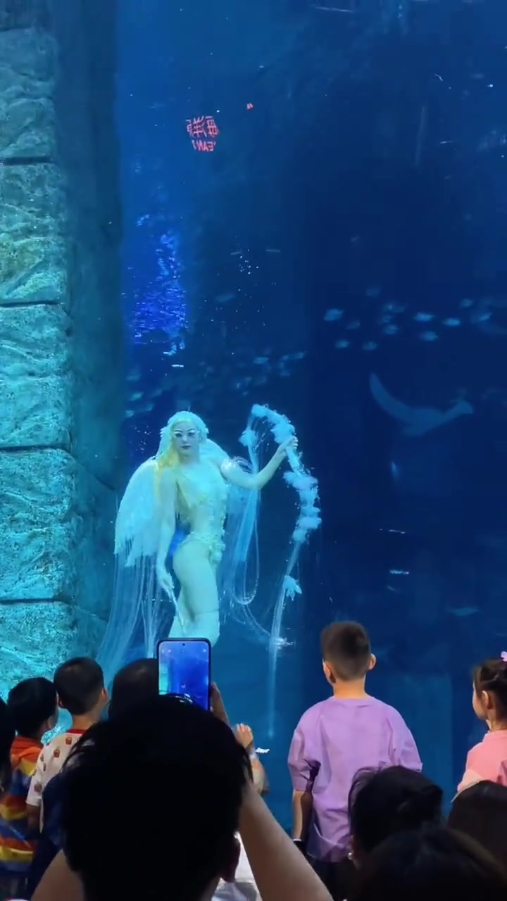 海洋王国海洋世界的美人鱼表演超精彩