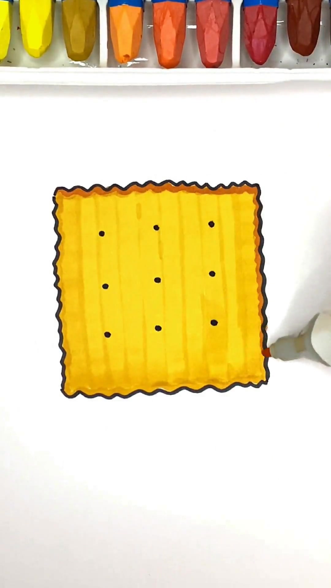 饼干简笔画教程，快来一起画美食简笔画啦