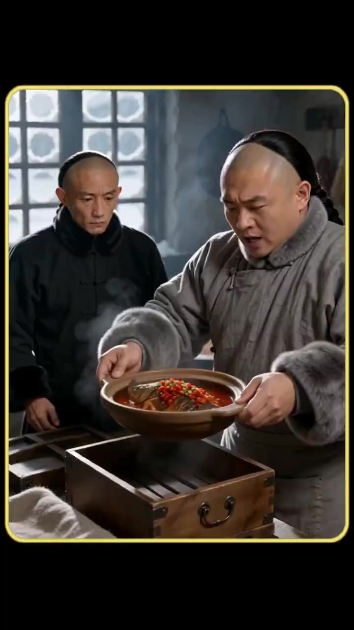 清代御膳剁椒鱼头沉浸式体验清朝御厨被流放宁古塔制作剁椒鱼头。本视频由