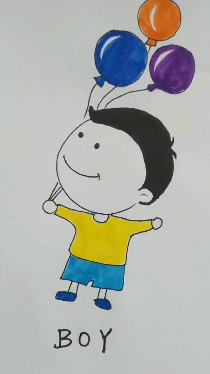 简笔画轻松画，快乐亲子绘画一看就会