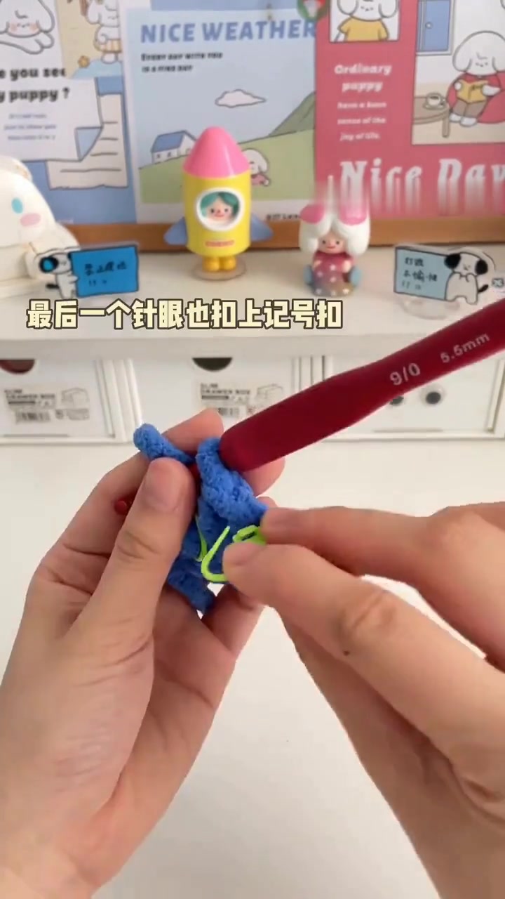 手工钩织小熊玩偶手残党教程，学不会就为难闺蜜吧