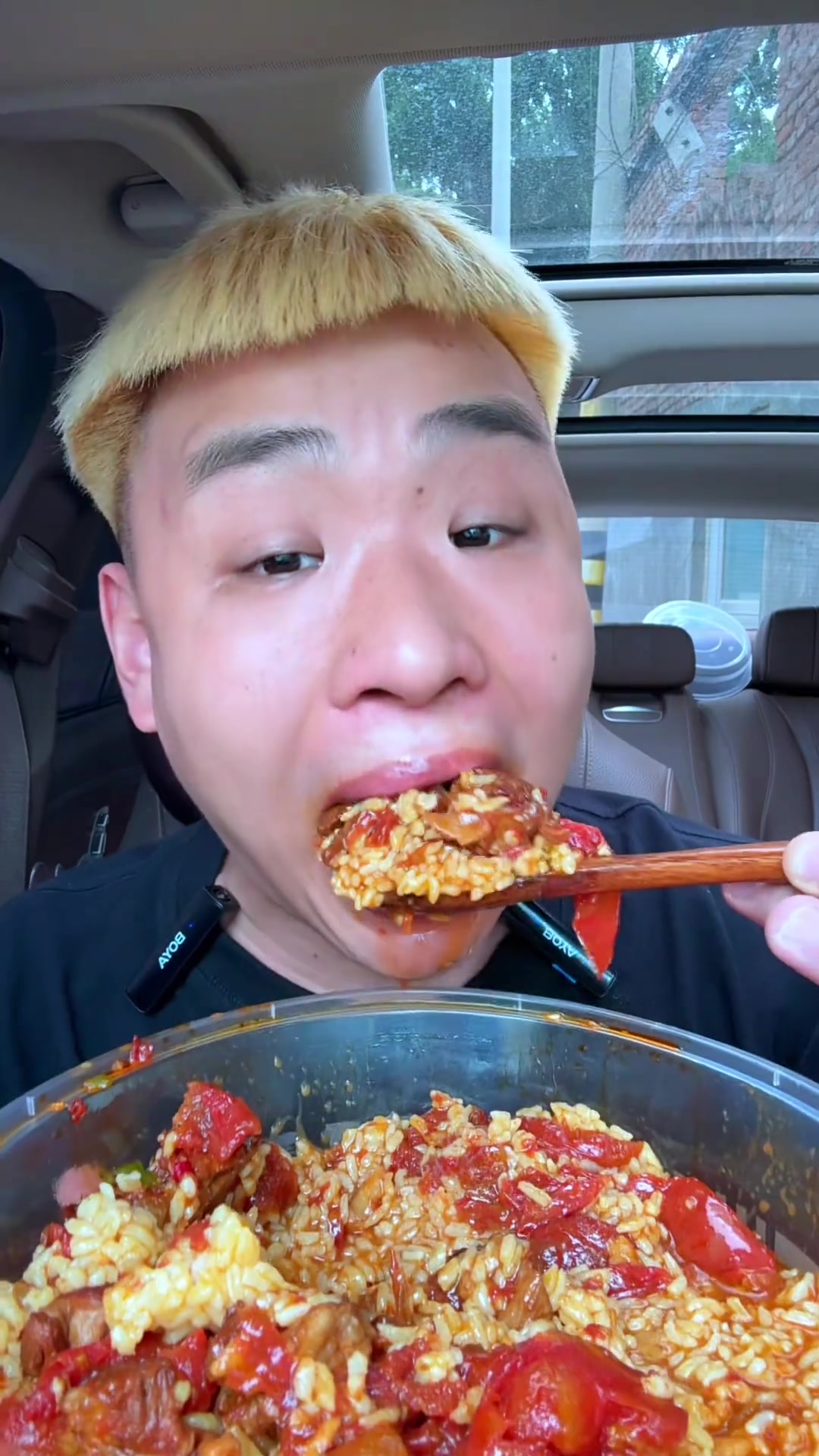 西红柿牛腩捞饭，再来一根大牛排